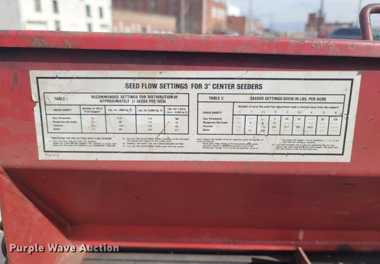 image for item MH9747 Olathe Manufacturing 82  front mount mower seed box