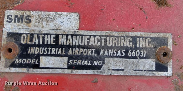 image for item MH9747 Olathe Manufacturing 82  front mount mower seed box