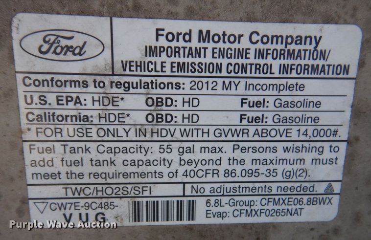 image for item MM9637 2012 Ford E450  shuttle bus