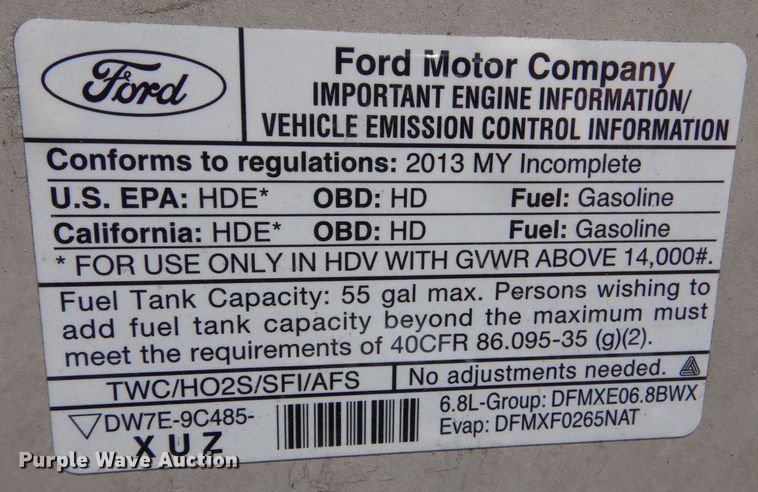 image for item MM9641 2013 Ford E450  shuttle bus