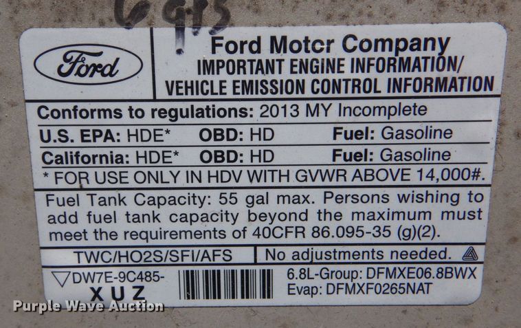 image for item MM9643 2013 Ford E450  shuttle bus