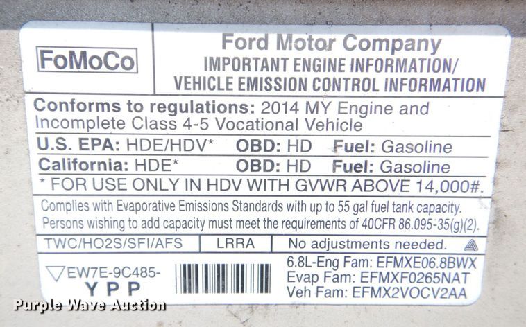 image for item MM9645 2014 Ford E450  shuttle bus