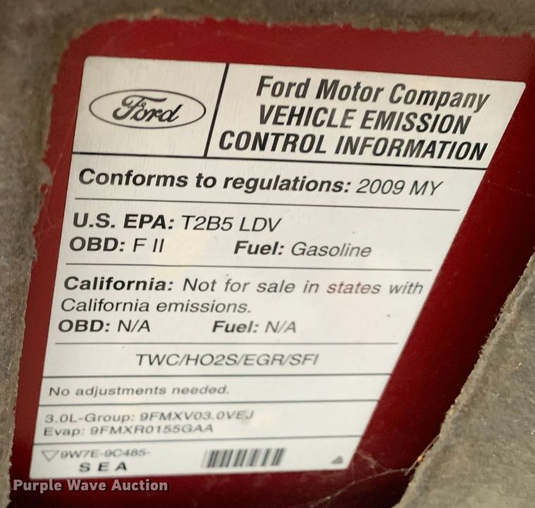 image for item MM9699 2009 Ford Fusion
