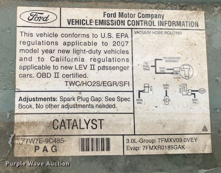 image for item MM9700 2007 Ford Taurus
