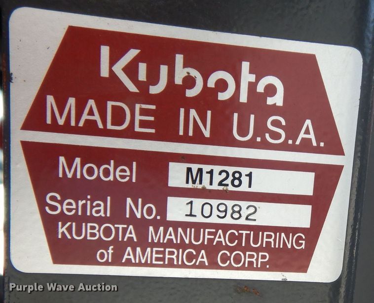 image for item DK5142 Kubota M9000  MFWD tractor