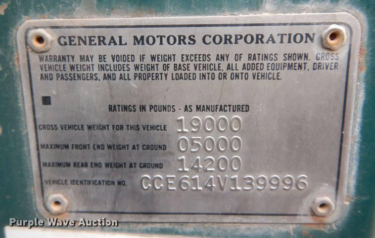 image for item DK7619 1974 Chevrolet C60  grain truck