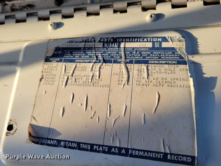 image for item DM8211 1971 Chevrolet C50  grain truck