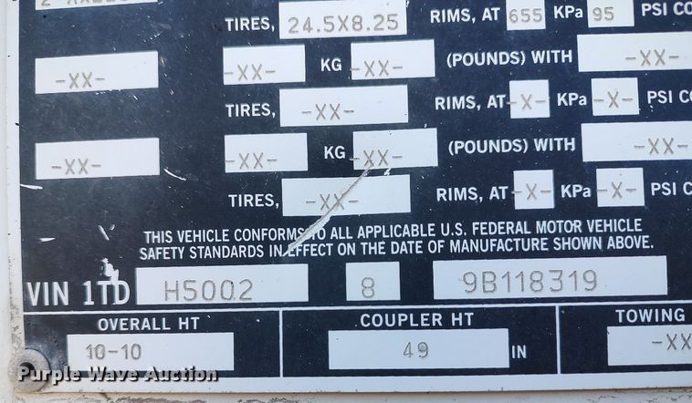 image for item DO3795 2009 Timpte Super Hopper  grain trailer