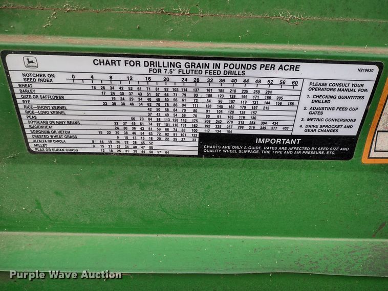 image for item DR8145 John Deere 750  grain drill