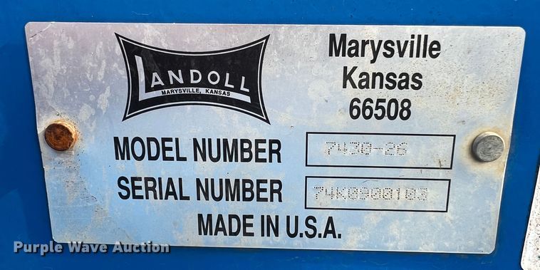 image for item ID9320 Landoll 7430  double off-set disk