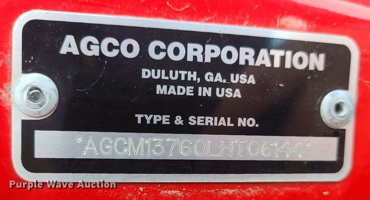 image for item JG9481 2020 Massey Ferguson 1376  disc mower