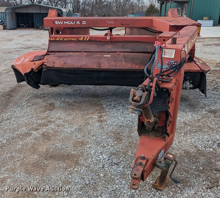 image for item LF9609 1990 New Holland 411 Discbine  swather / windrower