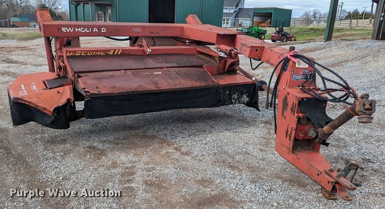 image for item LF9609 1990 New Holland 411 Discbine  swather / windrower