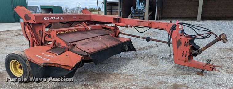 image for item LF9609 1990 New Holland 411 Discbine  swather / windrower