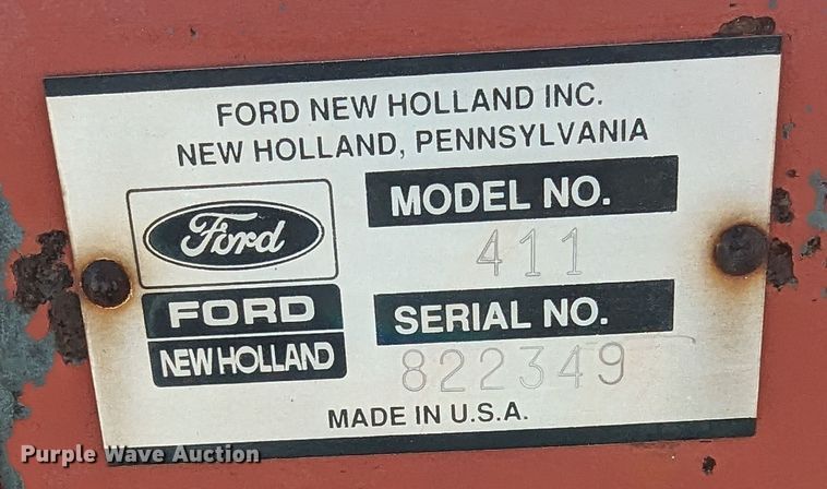 image for item LF9609 1990 New Holland 411 Discbine  swather / windrower