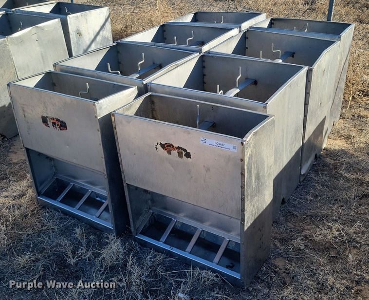 image for item LG9487 (8) Smidley hog feeders