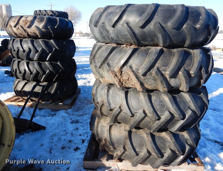 image for item LP9534 (16) 14.9-24 irrigation tires and wheels