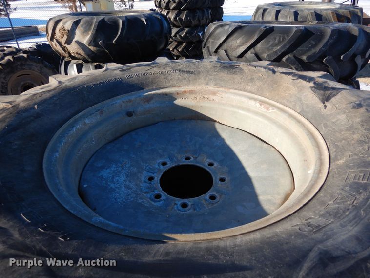 image for item LP9534 (16) 14.9-24 irrigation tires and wheels