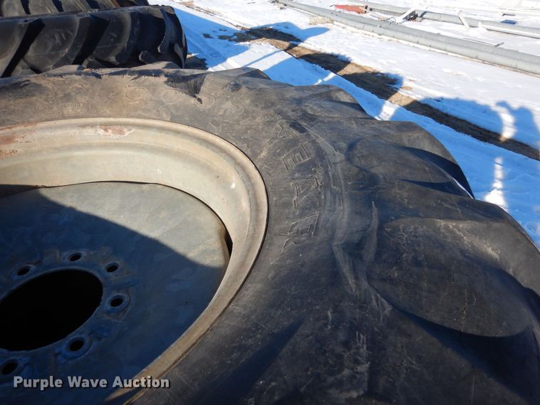 image for item LP9534 (16) 14.9-24 irrigation tires and wheels