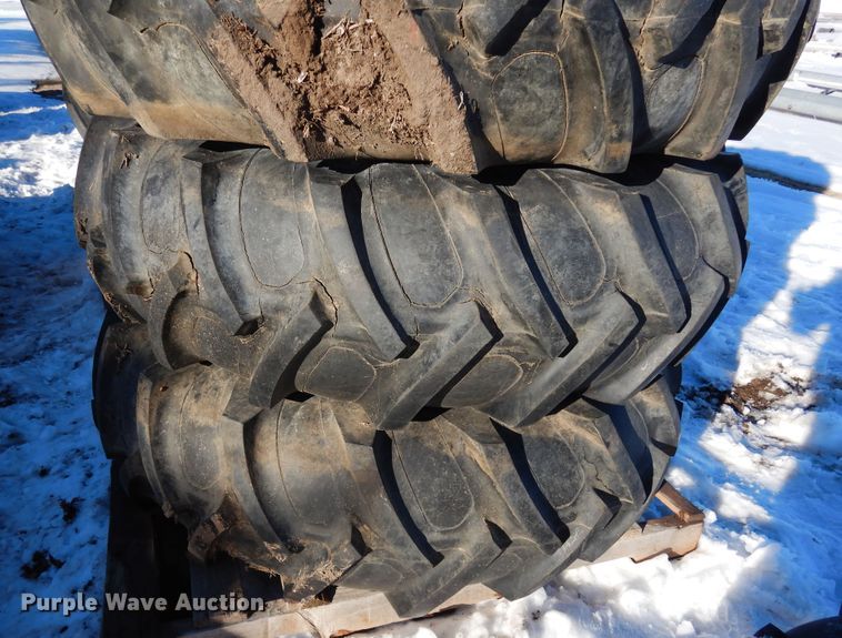 image for item LP9534 (16) 14.9-24 irrigation tires and wheels