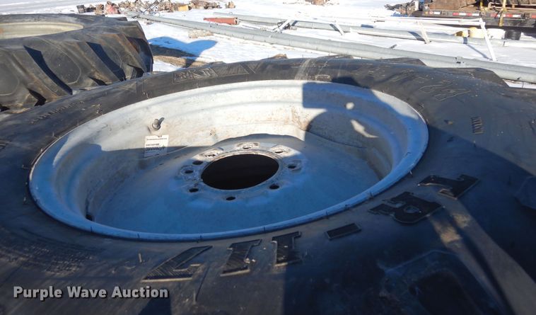 image for item LP9534 (16) 14.9-24 irrigation tires and wheels