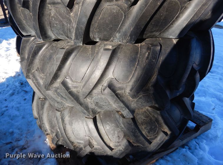 image for item LP9534 (16) 14.9-24 irrigation tires and wheels