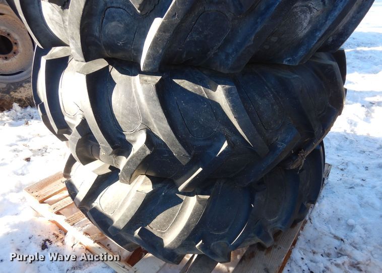 image for item LP9534 (16) 14.9-24 irrigation tires and wheels