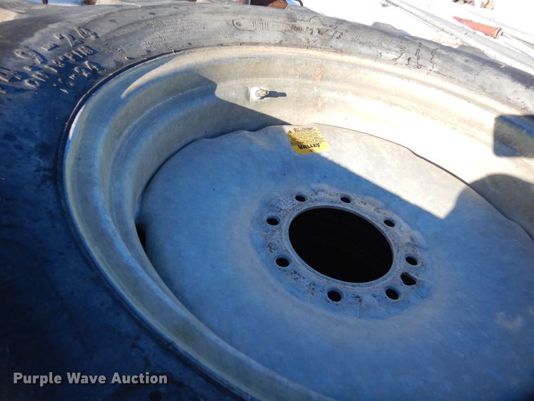 image for item LP9534 (16) 14.9-24 irrigation tires and wheels
