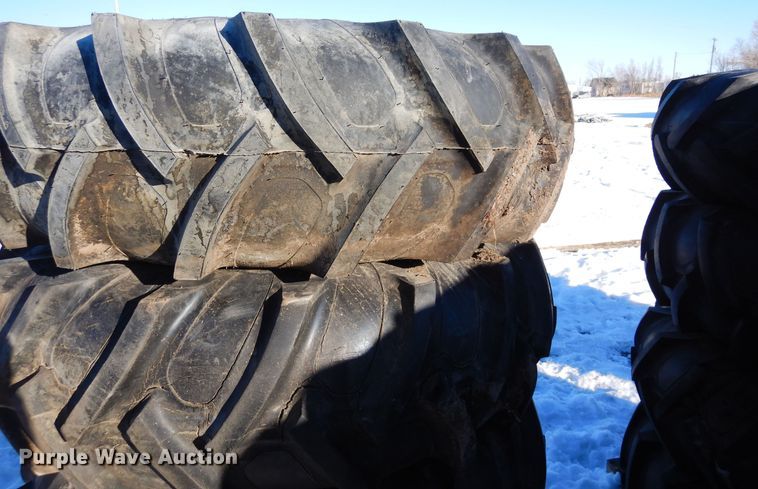 image for item LP9534 (16) 14.9-24 irrigation tires and wheels