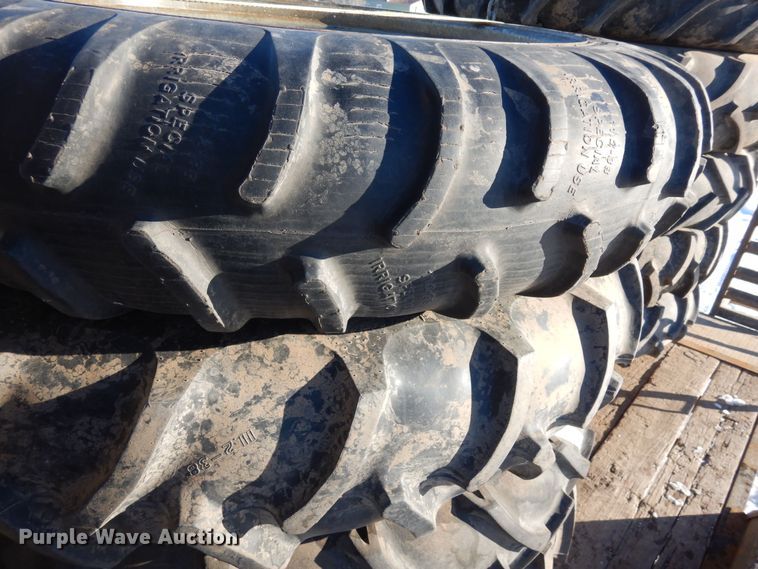 image for item LP9535 (18) 11.2-38 irrigation tires and wheels