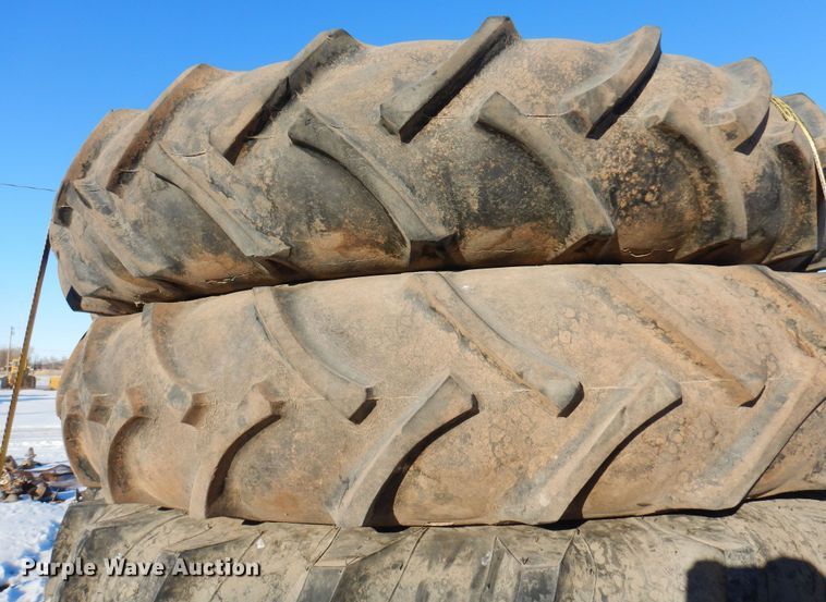 image for item LP9535 (18) 11.2-38 irrigation tires and wheels