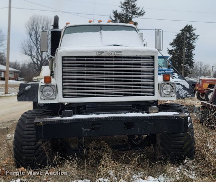 image for item MH9682 1984 GMC Brigadier  fertilizer delivery truck