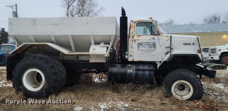 image for item MH9682 1984 GMC Brigadier  fertilizer delivery truck