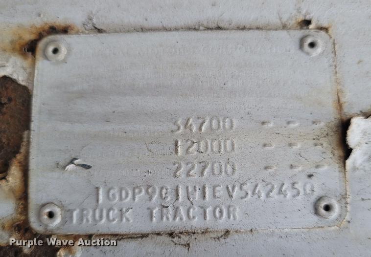 image for item MH9682 1984 GMC Brigadier  fertilizer delivery truck