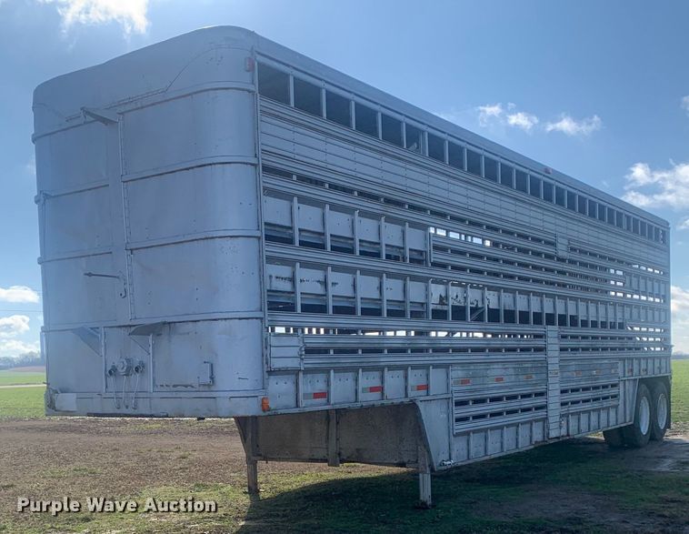 image for item MM9708 1972 Wilson Cattle Hauler  livestock trailer