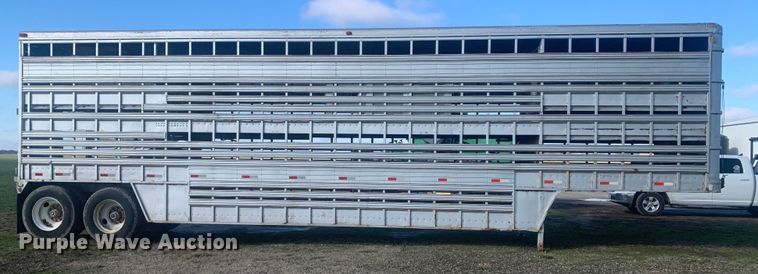 image for item MM9708 1972 Wilson Cattle Hauler  livestock trailer