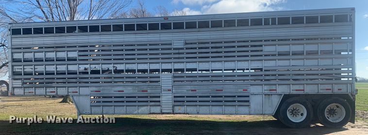 image for item MM9708 1972 Wilson Cattle Hauler  livestock trailer