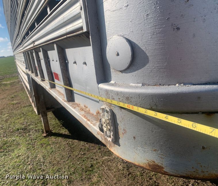 image for item MM9708 1972 Wilson Cattle Hauler  livestock trailer
