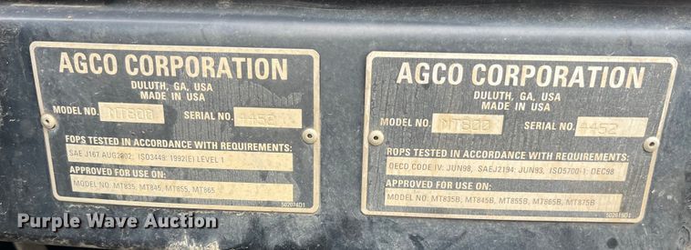 image for item MW9453 2006 Caterpillar Challenger MT865B tractor