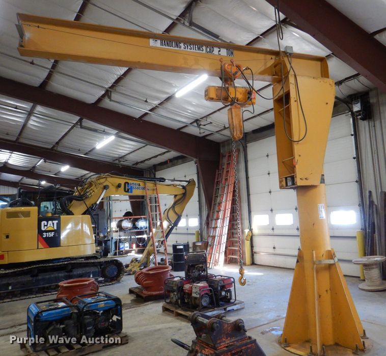 Harrington jib crane in Coralville, IA Item DK5002 sold Purple Wave