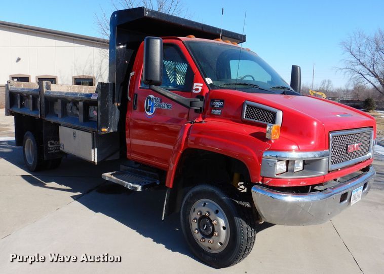 image for item DK5014 2005 GMC C5500  dump truck
