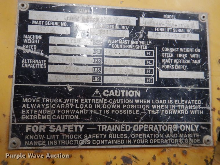 image for item DK5017 1998 John Deere 486E  forklift