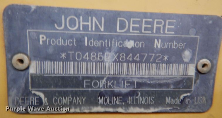image for item DK5017 1998 John Deere 486E  forklift