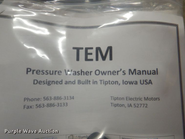 image for item DK5018 TEM  pressure washer