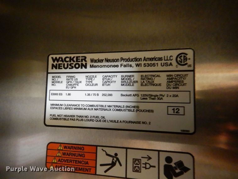 image for item DK5020 2015 Wacker Neuson E3000ES  ground heater