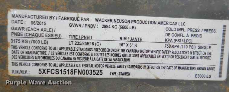 image for item DK5020 2015 Wacker Neuson E3000ES  ground heater
