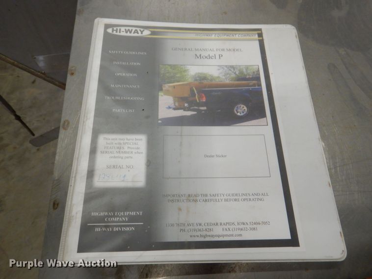 image for item DK5022 Highway Equipment Company P-7  spreader