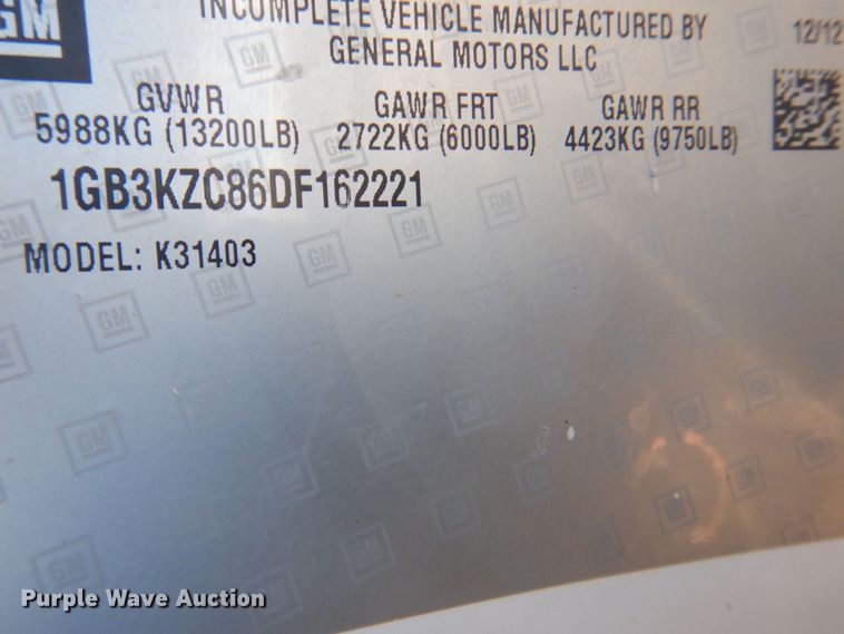 image for item DK5035 2013 Chevrolet Silverado 3500HD  pickup truck