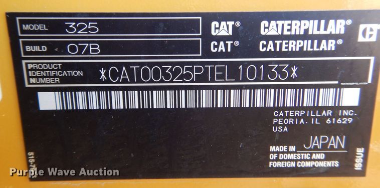 image for item DK5051 2021 Caterpillar 325  excavator