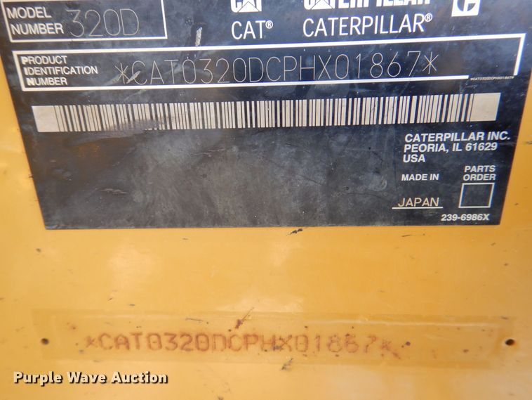 image for item DK5053 2008 Caterpillar 320DL  excavator
